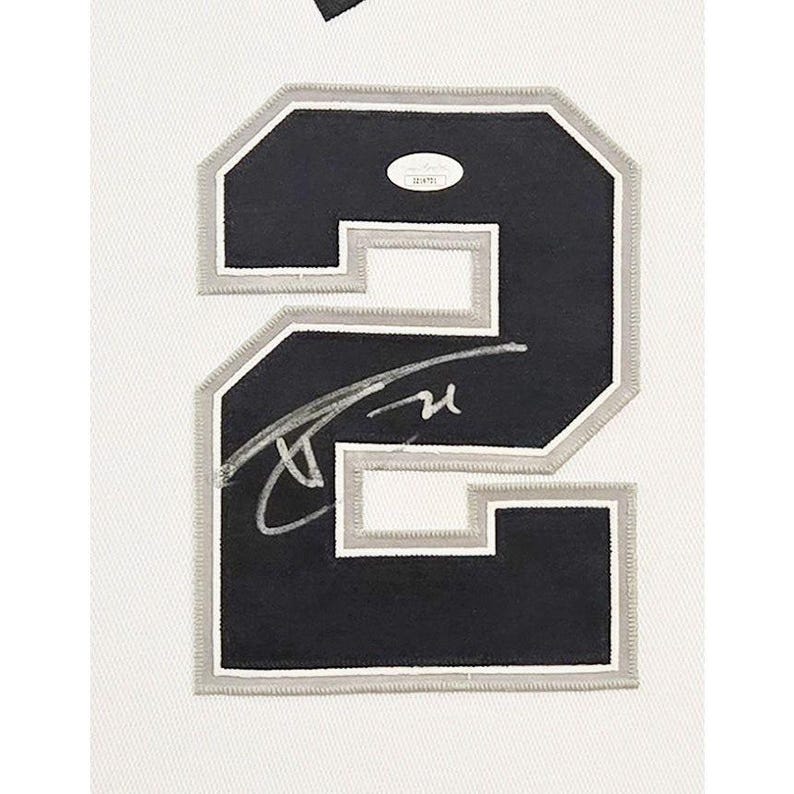 Tim Duncan Signed Framed Black Jersey JSA San Antonio Spurs Autographed