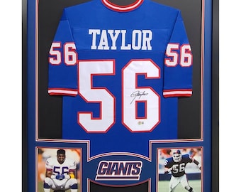 Lawrence Taylor Framed Jersey Beckett Autographed Signed New York Giants