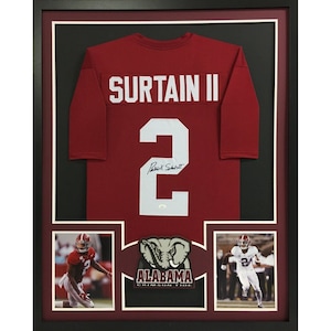 Patrick Surtain II Framed Signed Jersey Alabama JSA Autographed