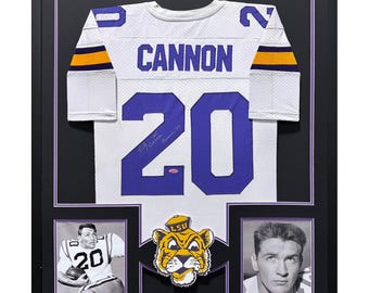 Billy Cannon Framed Signed Jersey Tristar Autographed LSU Tigers
