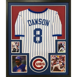 Andre Dawson Autographed Throwback Chicago Pro Style Baseball Jersey JSA