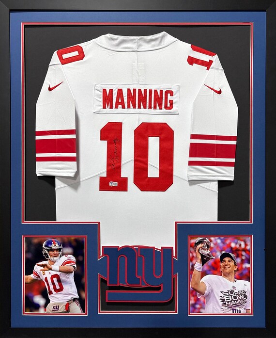 Eli Manning Framed Signed Jersey Beckett Autographed New York
