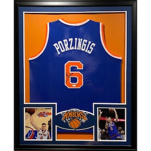 Infant New York Knicks Kristaps Porzingis #6 Blue Icon Jersey