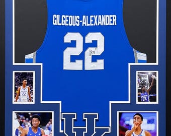 SGA Shai Gilgeous-Alexander Framed Kentucky Jersey Autographed Signed COA