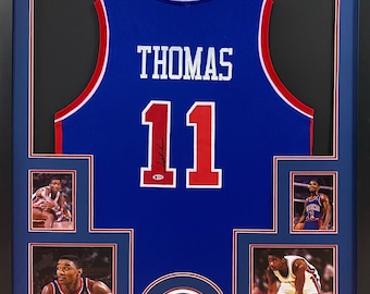 Isiah Thomas Signed Jersey Beckett Autographed Detroit Pistons Indiana
