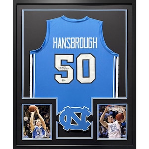 Tyler Hansbrough Signed Framed UNC Jersey Autographed North Carolina Beckett