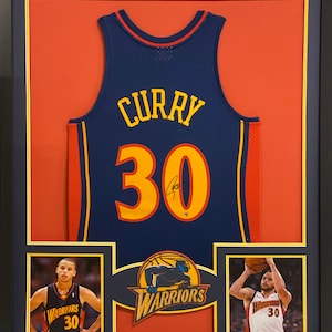 Stephen Curry Framed Signed Jersey Steiner Golden State Warriors Autographed Steph