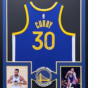 Stephen Curry Signed Framed Jersey Beckett Autographed Warriors Steph