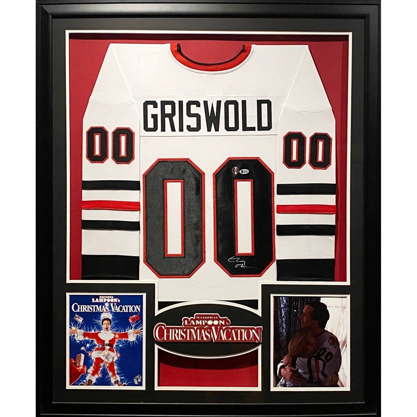 Chevy Chase Signed Custom Griswold Christmas Vacation Jersey JSA