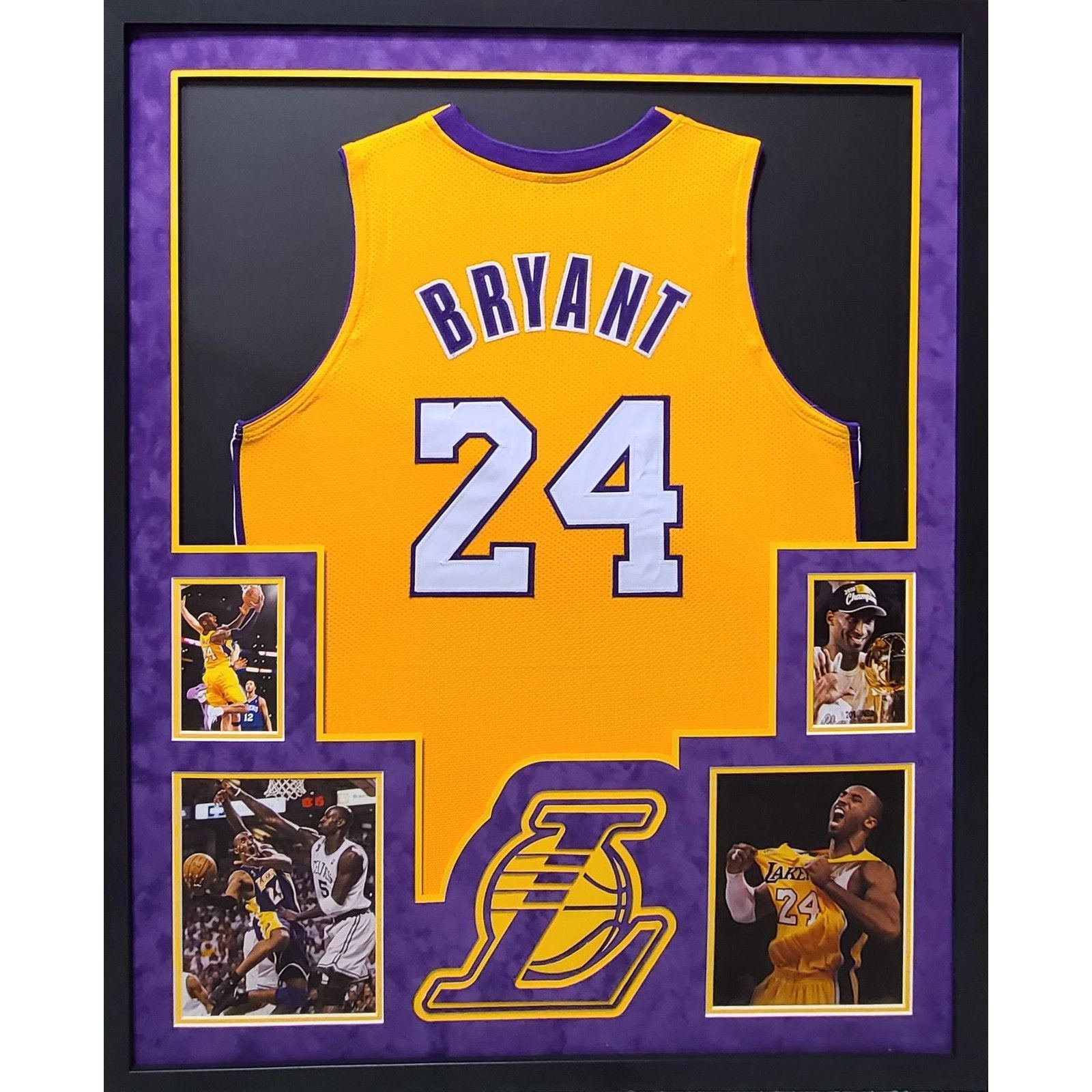 Kareem Abdul-Jabbar Signed Lakers Custom Framed Cut Display with Jersey &  Hall of Fame Pin (PSA)