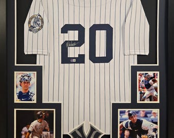 Jorge Posada Framed Signed Jersey Beckett Autographed New York Yankees