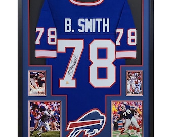 Bruce Smith Signed Framed Jersey Beckett Autographed Buffalo Bills