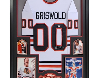 Chevy Chase Signed Framed Jersey Beckett Autographed Christmas Vacation