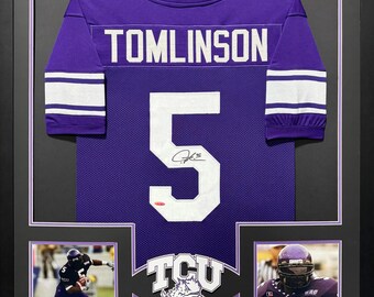 LaDainian Tomlinson Framed Jersey Leaf Autographed Signed TCU Horned Frogs
