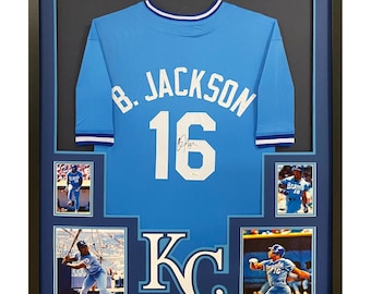 Bo Jackson Signed Framed Jersey JSA Autographed Kansas City Royals