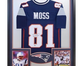 Randy Moss Framed Jersey Beckett Autographed Signed New England Patriots