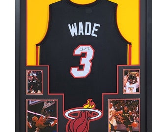 Dwyane Wade Framed Signed Jersey JSA Autographed Miami Heat