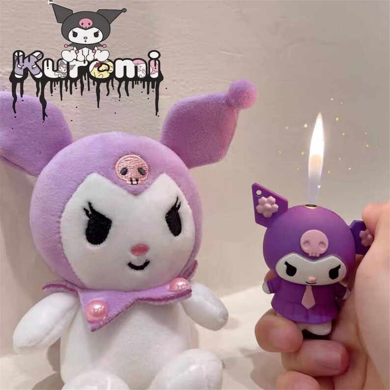 Sanrio Lighter Cute Anime Lighter Kuromi Anime Peripheral Etsy