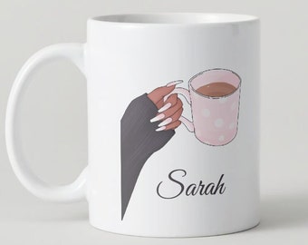 Girly coffee cup | printed on both sides | Gift for girlfriend | Dishwasher & microwave safe