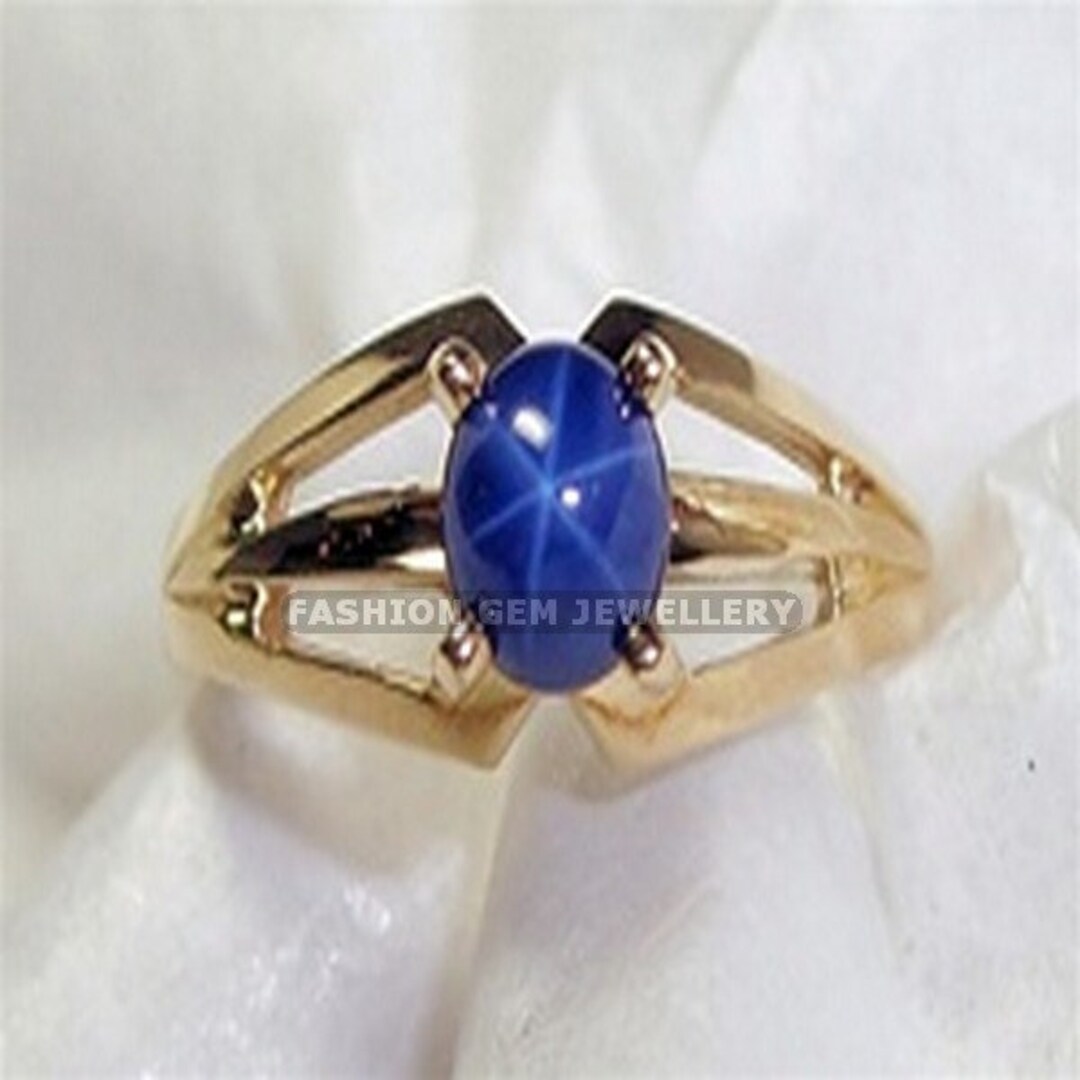 Lucky Star Sterling Silver Ring plated in Platinum with Black Enamel (No 54) main image 0