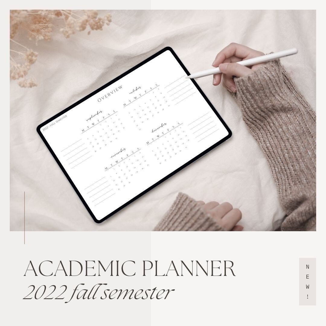 Academic Planner for Fall 2022 - Etsy