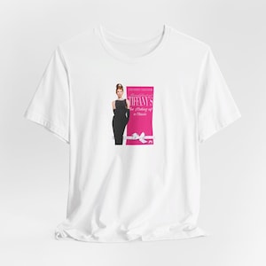 Vintage movie classic Audrey Hepburn Breakfast at Tiffanys Unisex Jersey Short Sleeve Tee