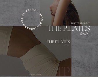 Conception de logo minimaliste pour studio de pilates ou instructeur de pilates