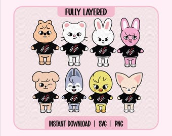 Stray Kids [OFFICIAL] Skz Pilot 5 Star Skzoo Plush 10cm