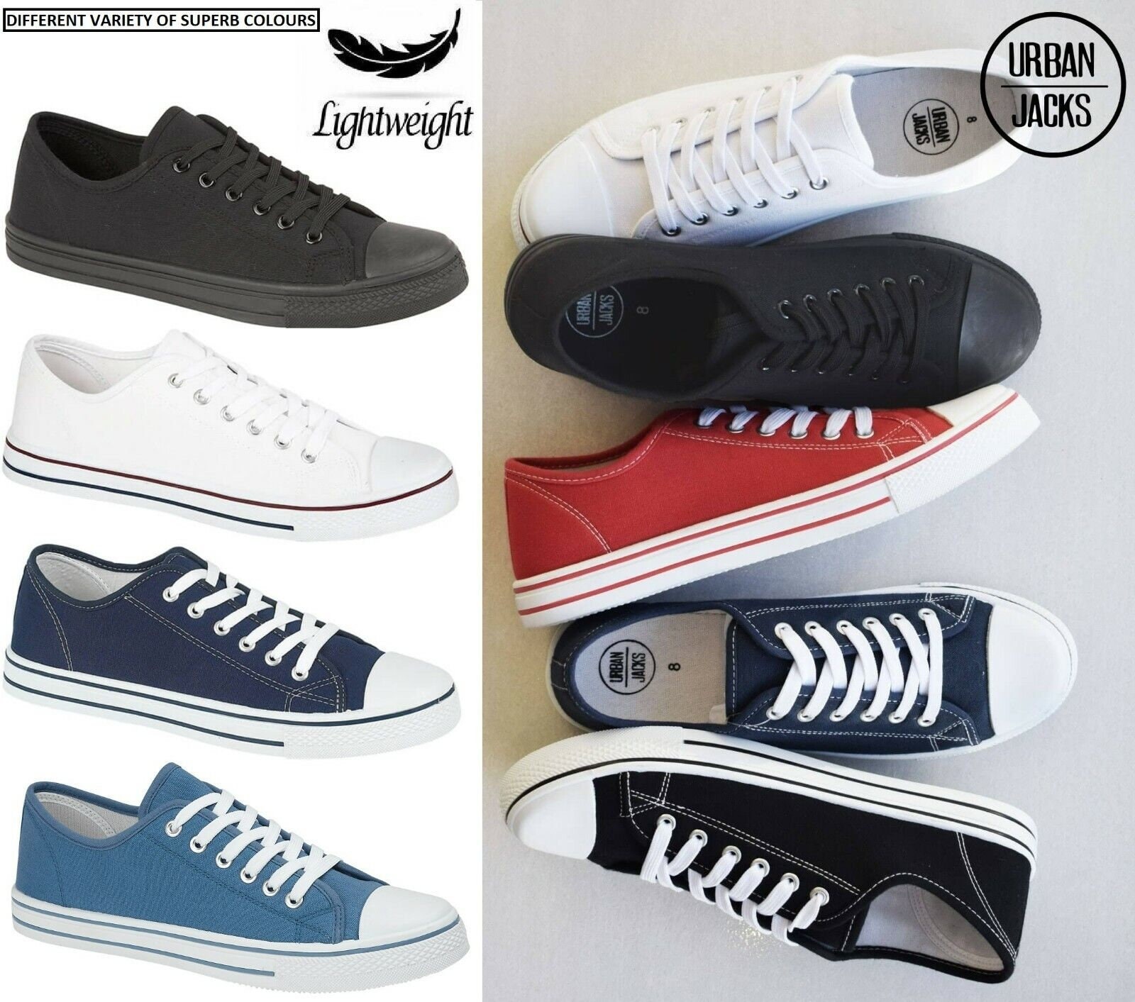 Mens Lace up Casual Canvas Espadrilles 