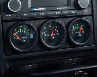 VDO gauge holder DIN radio Ø52mm
