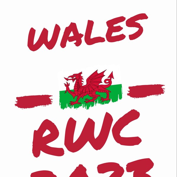 RWC WALES Rugby World Cup Digital Print Download Poster