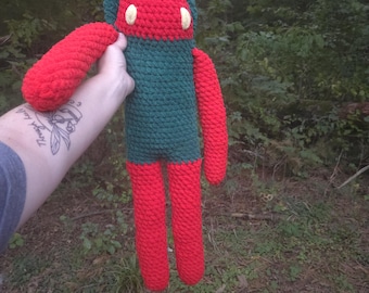 Flatwoods monster virkad plysch kryptid troende presentidé för monsterälskare gosedjur i aluminium