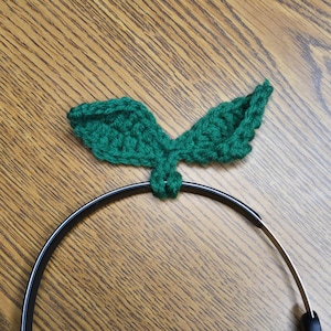 Crochet sprout for headphone decor cute plant themed decor for plant lover gift ideas for office boho  accessories for women desk decor