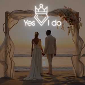Yes I do neon sign,Wedding Neon Signs,Engagement Party Decor,wedding neon sign,wedding decor,Led Neon Sign Custom
