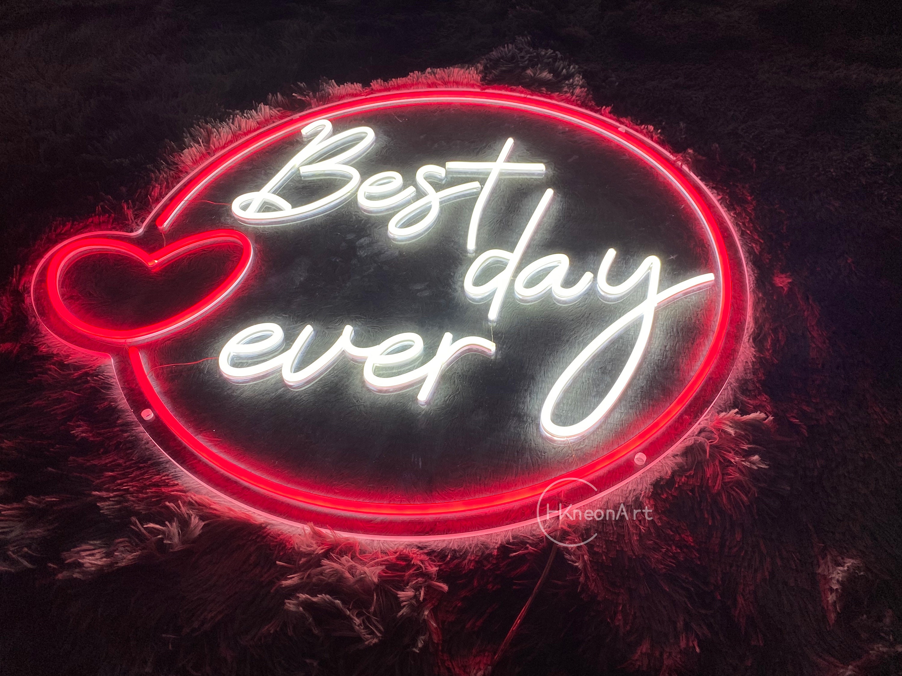 Best Day Ever Neon Sign,wedding Neon Sign,wedding Decor,custom Neon