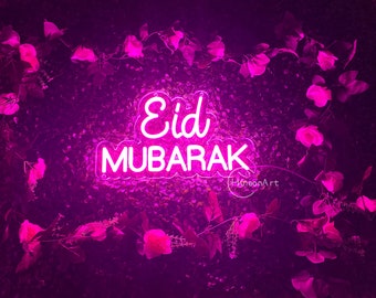 Eid mubarak decor,amadan banner,ramadan mubarak neon light,eid mubarak yard sign,eid gift ideas,ramadan kareem
