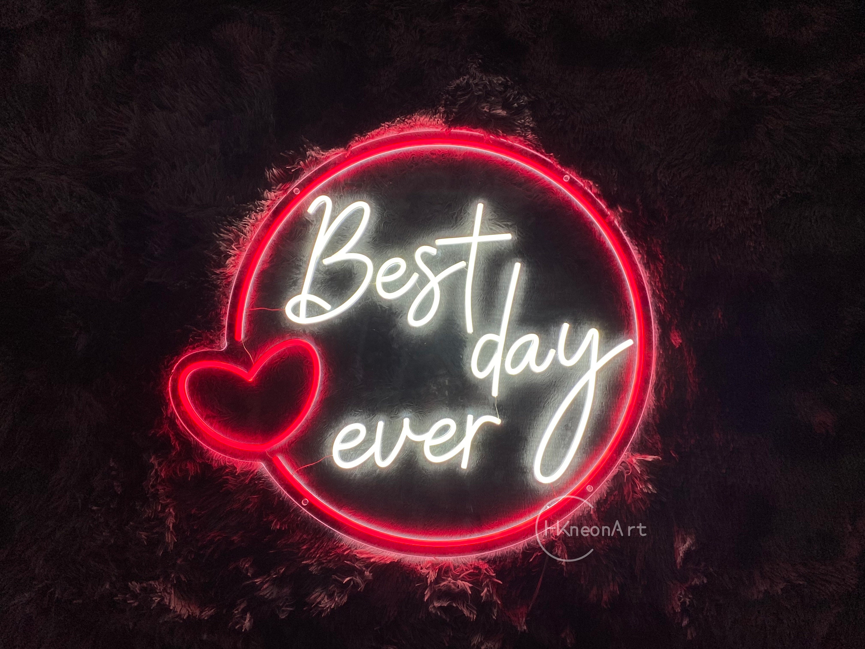 Best Day Ever Neon Sign,wedding Neon Sign,wedding Decor,custom Neon