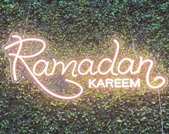 Ramadan Kareem LED sign,Eid Party, Eid Decor,Eid Gift,Muslim Islamic Festival Party Decor,Eid Mubarak Neon Sign,Eid Mubarak Banner