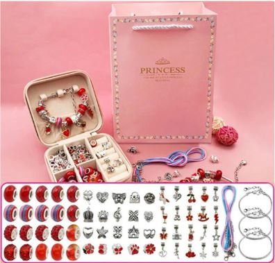 LbsAMP Enfant Bricolage Perles Set 450Pcs (23 Formes Différentes  d'accessoires) Set de Bricolage Bracelet Kit de Perles pour Bijoux pour  Fabrication de Bracelets Collier pour Filles Cadeau d'amitié : :  Jeux et