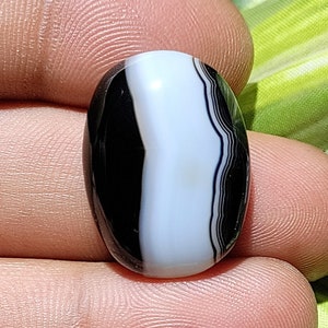 Black Banded Agate Cabochon Natural Banded Agate Gemstone, Stone Loose Gemstone For Making Jewelry At Whole Sale Price