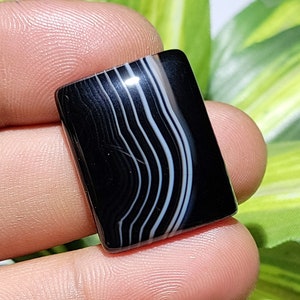 Black Banded Agate Cabochon Natural Banded Agate Gemstone, Stone Loose Gemstone For Making Jewelry At Whole Sale Price