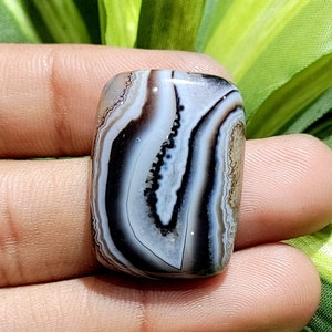 Black Banded Agate Cabochon Natural Banded Agate Gemstone, Stone Loose Gemstone For Making Jewelry At Whole Sale Price