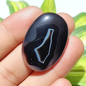 Black Banded Agate Cabochon Natural Banded Agate Gemstone, Stone Loose Gemstone For Making Jewelry At Whole Sale Price