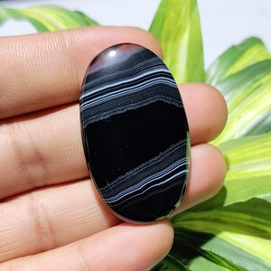 Black Banded Agate Cabochon Natural Banded Agate Gemstone, Stone Loose Gemstone For Making Jewelry At Whole Sale Price