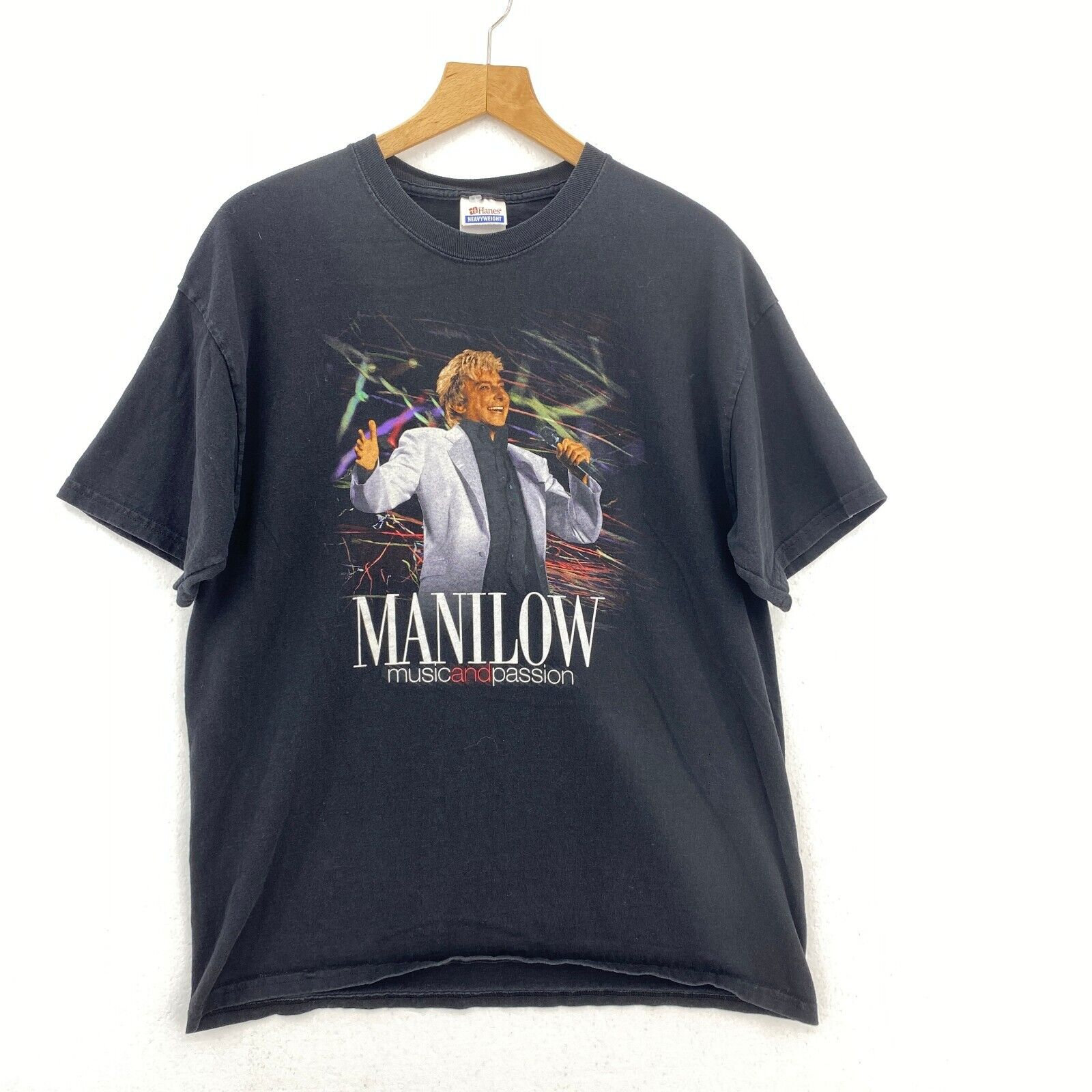 Discover Barry Manilow Black Vintage T-Shirt