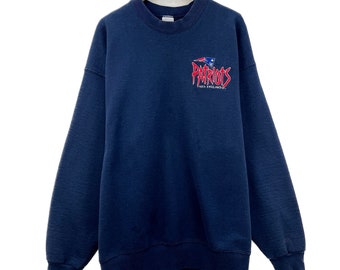 Vintage New England Patriots Navy Blue Sweatshirt Size 2XL Crewneck