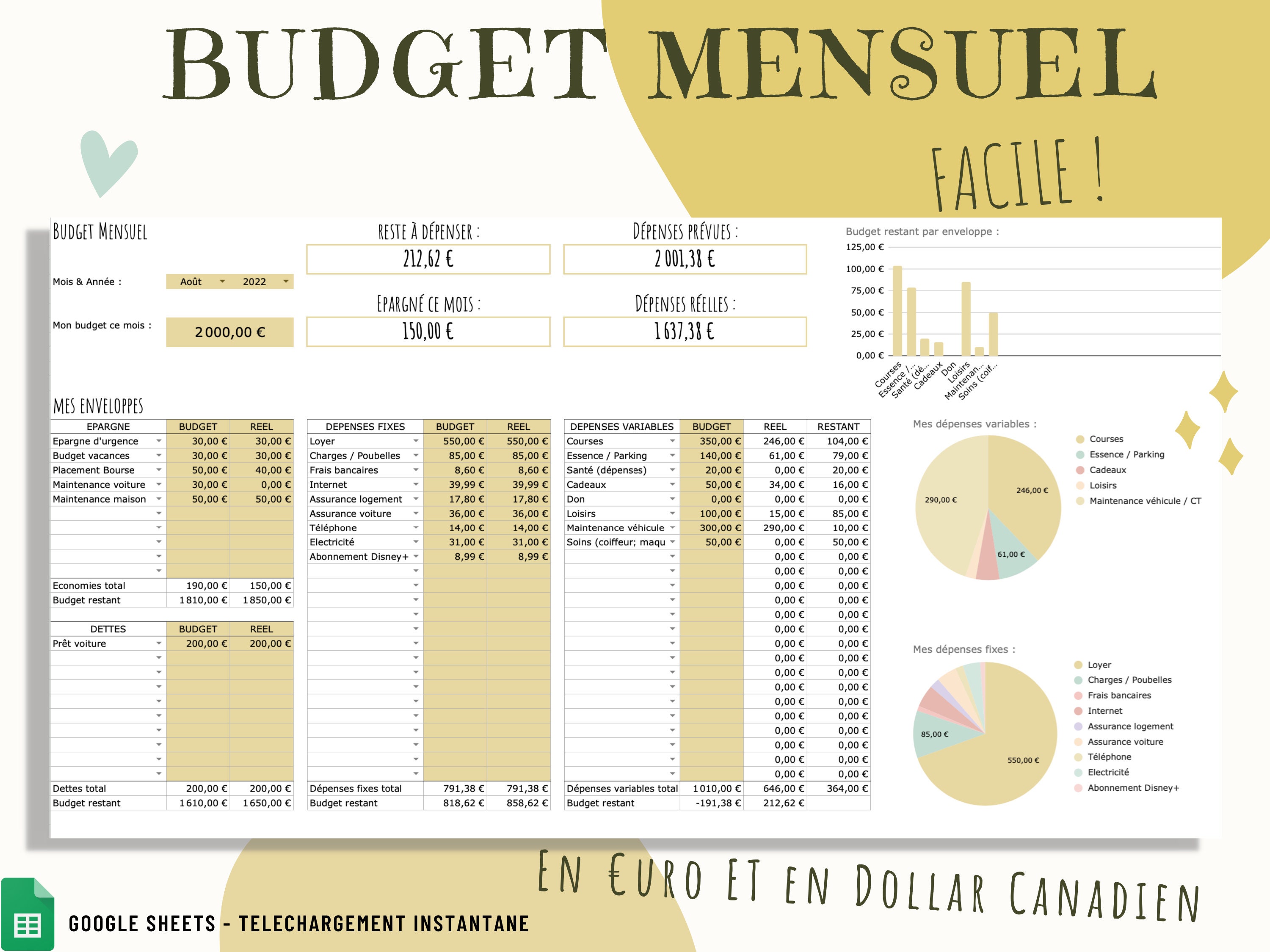 Gérer son budget avec Excel en 2022