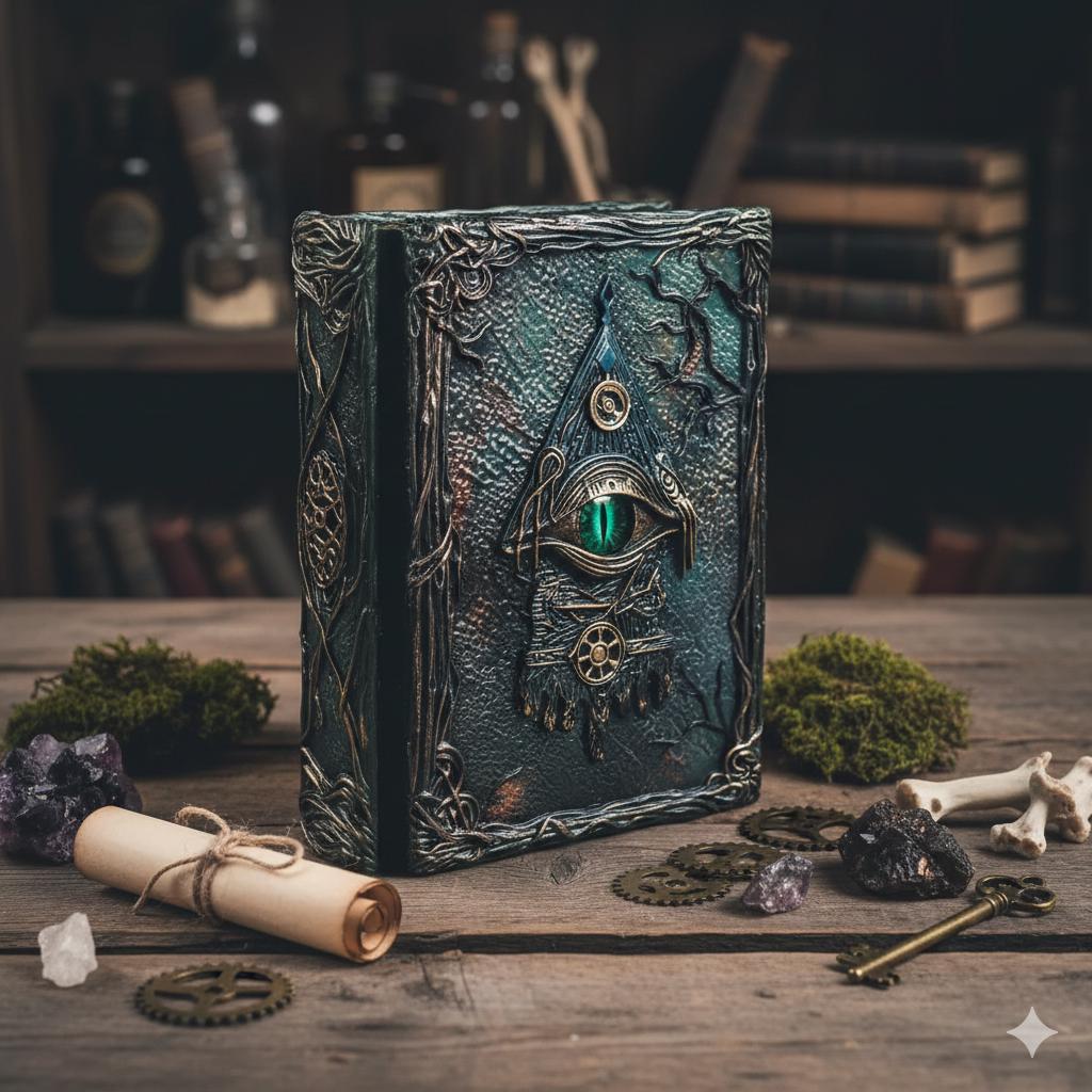 3D Sculpted Magic Eye Notebook Blank Spellbook Gothic Fantasy Journal ...