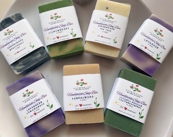 Handmade Cold Process Soap Bar, Scented Soaps, Organic Handcrafted, Moisturizing