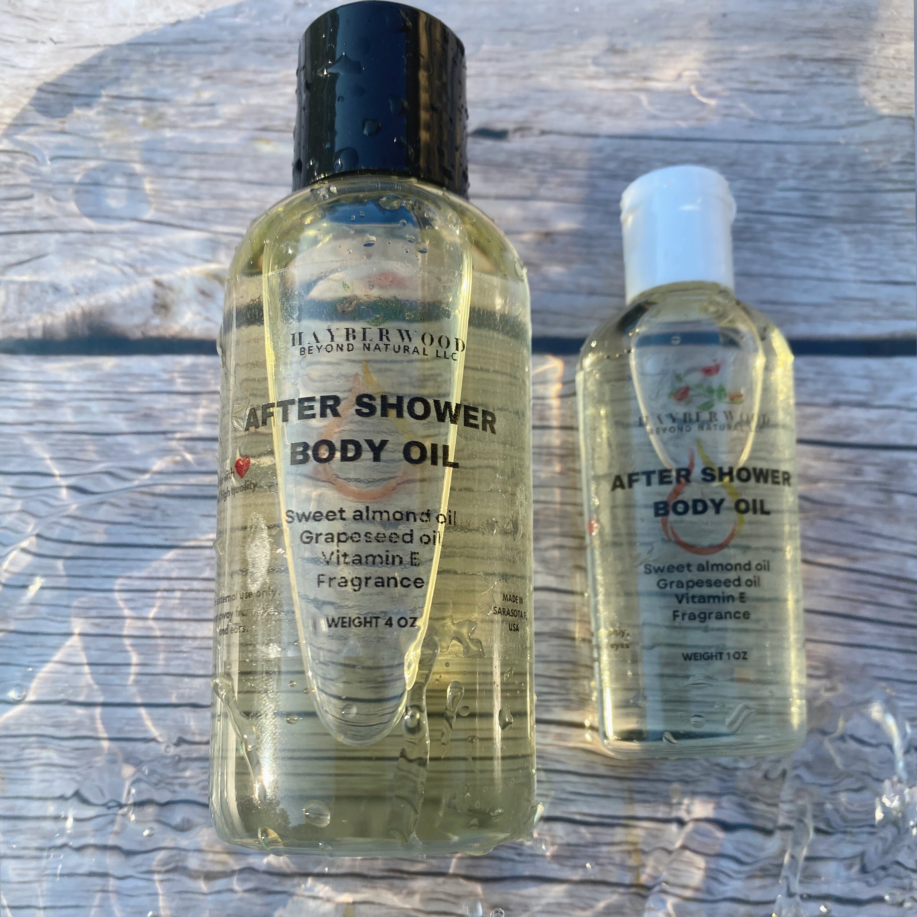 After Shower Body Oil With Vitamin E Moisturizing Bath Oil Etsy